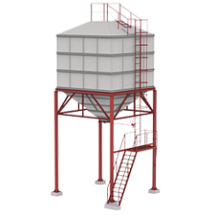 Експедиційний бункер для зерна 71 м3